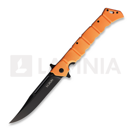 Cold Steel Large Luzon Black összecsukható kés, narancssárga CS20NQXORBK