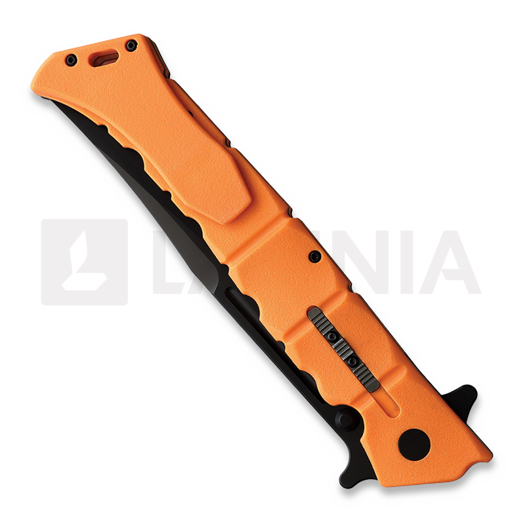 Cold Steel Large Luzon Black sulankstomas peilis, oranžinėnge CS20NQXORBK