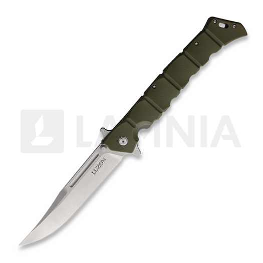 Cold Steel Large Luzon Satin folding knife, olive drab CS20NQXODSW
