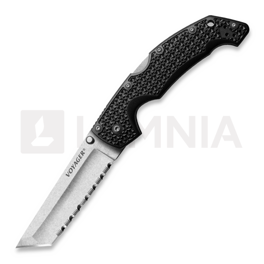 Cold Steel Large Voyager Tanto összecsukható kés, fűrészfogú CS-29ATS