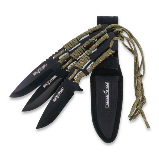 Cold Steel Throwing Knives With Paracord Handle, 3 Pack CS-TH-44KVD3PK