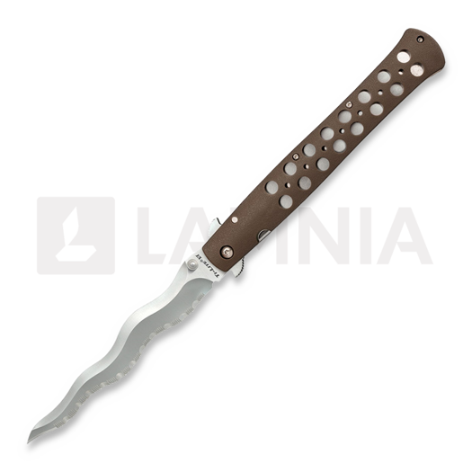 Cold Steel Ti-Lite Kris Linerlock 6" 접이식 나이프, 톱니 모양 칼날 CS-26SXK6S