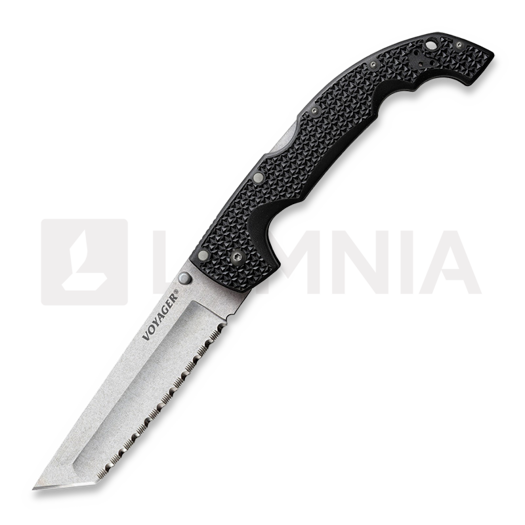 Coltello pieghevole Cold Steel XL Voyager Lockback Tanto, dentatura lama CS-29AXTS