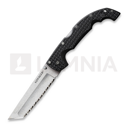 Navalha Cold Steel XL Voyager Lockback Tanto, faca serrilhada CS-29AXTS