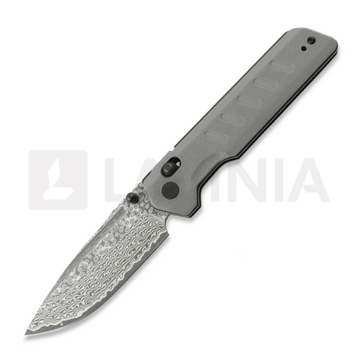 Nóż składany Critical Strike X504 - Damascus - G10, szara