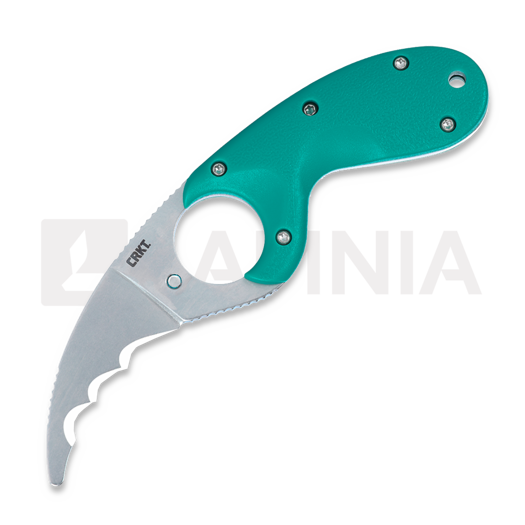 Ніж CRKT Bear Claw, зубчатий, зелений