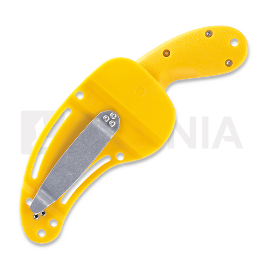 CRKT Bear Claw knife, combo edge, yellow