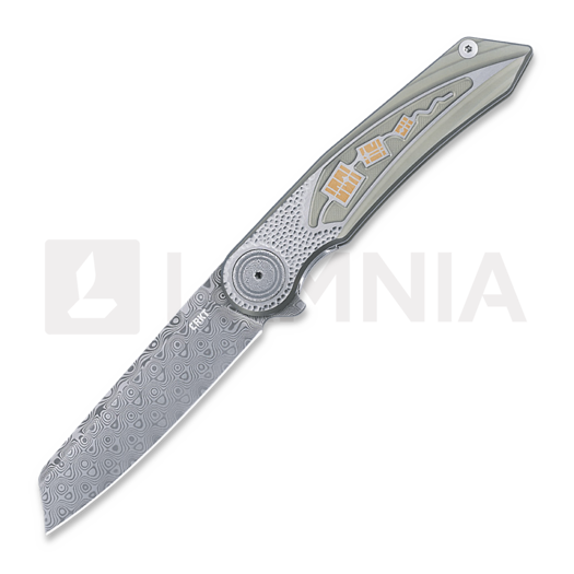 CRKT Fortuitous sulankstomas peilis, damascus