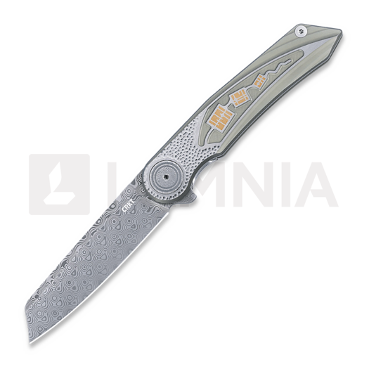 CRKT Fortuitous 折叠刀, damascus