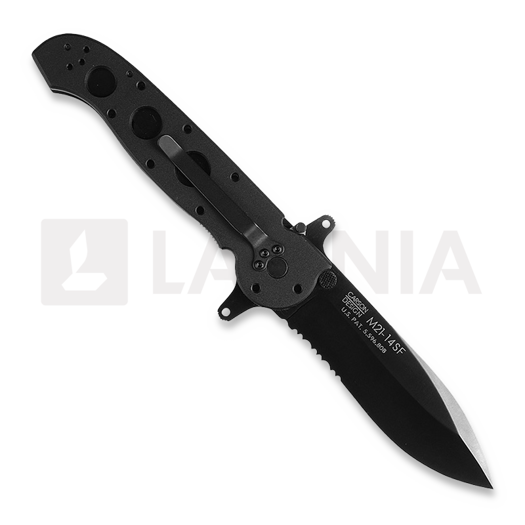 CRKT M21 Special Forces sulankstomas peilis, triple point serrations