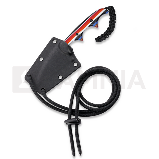 CRKT Minimalist Wharncliffe neck knife, multicolored