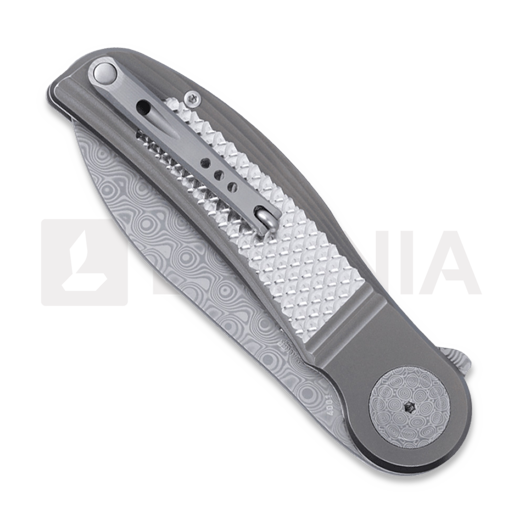 CRKT Monument folding knife, damascus