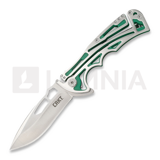 CRKT Nirk Klecker Lock by Brian Tighe 折叠刀, 綠色