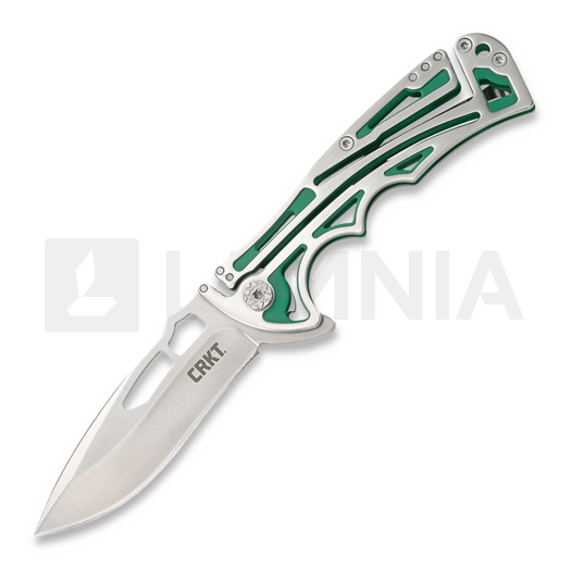 CRKT Nirk Klecker Lock by Brian Tighe 折叠刀, 綠色