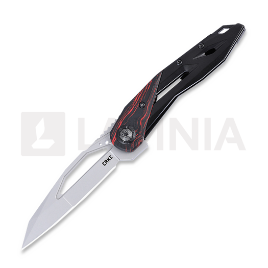 Couteau pliant CRKT Nucleus, rouge, noir