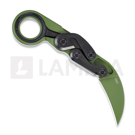 CRKT Provoke Aluminum sulankstomas peilis, Multicam Bright Green