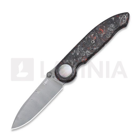CRKT Pursue סכין מתקפלת, Dark Matter Red CF