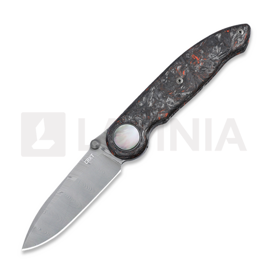 CRKT Pursue 접이식 나이프, Dark Matter Red CF