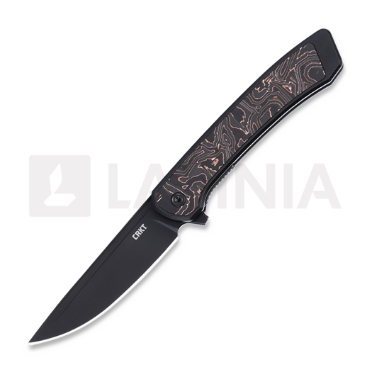 CRKT Q Compact Carbonfiber 접이식 나이프, 검정