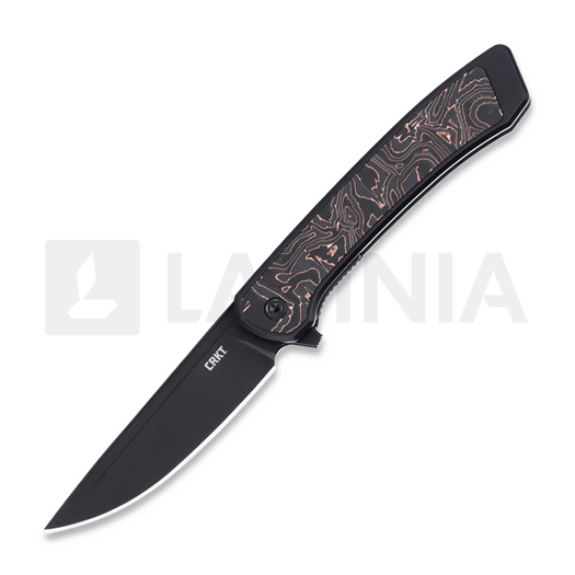 Liigendnuga CRKT Q Compact Carbonfiber, must