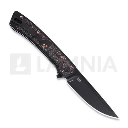 CRKT Q Compact Carbonfiber sulankstomas peilis, juoda
