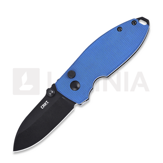 Couteau pliant CRKT Squid Button Lock, bleu