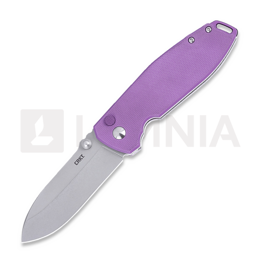 CRKT Squid XM Button Lock folding knife, purple