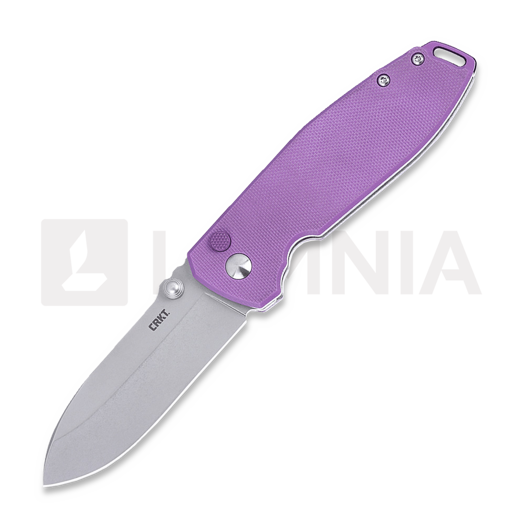 Liigendnuga CRKT Squid XM Button Lock, purpurne
