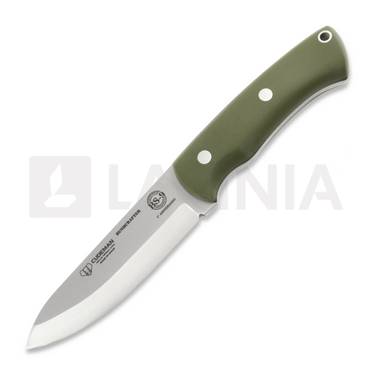 Cudeman Bushcrafter kniv, Green G-10 Complete Kit