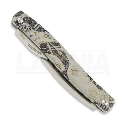 Coltello pieghevole D Rocket Design Slip Joint Sci Fi