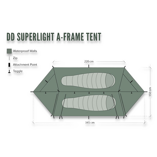 DD Hammocks SuperLight A-Frame Tent