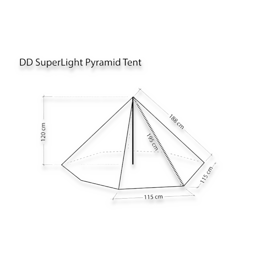 Палатка DD Hammocks SuperLight Pyramid Tent, оливковый