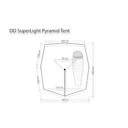 Палатка DD Hammocks SuperLight Pyramid Tent, оливковый