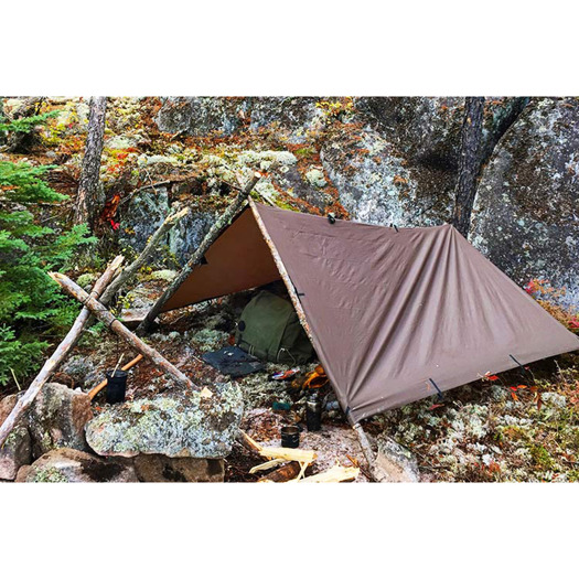 DD Hammocks Tarp 3x3, ruskea