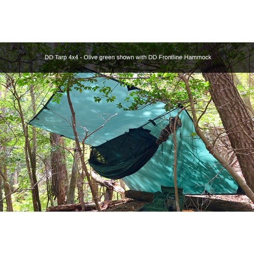 DD Hammocks Tarp 4x4, 褐色