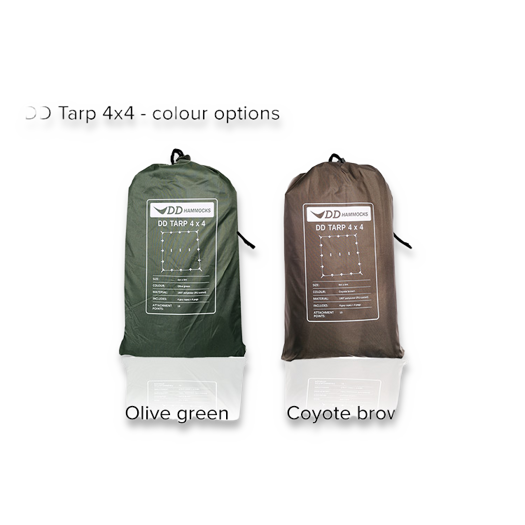 DD Hammocks Tarp 4x4, 茶色