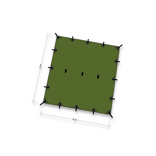 DD Hammocks Tarp 4x4 tent, olive drab