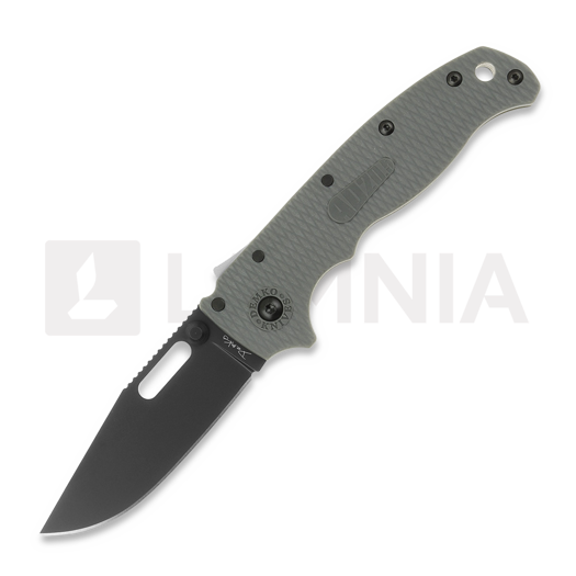 Demko Knives AD 20.5 D2 Clip Point sulankstomas peilis, Gray Grivory, DLC