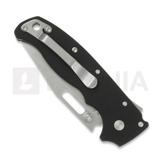 Demko Knives AD 20.5 D2 Clip Point 折り畳みナイフ, Peel Ply Black G-10
