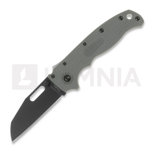 มีดพับ Demko Knives AD 20.5 D2 Shark Foot, Gray Grivory, DLC