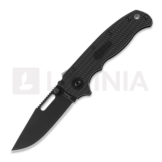 Skladací nôž Demko Knives AD 20.5 DLC, Clip Point, čierna