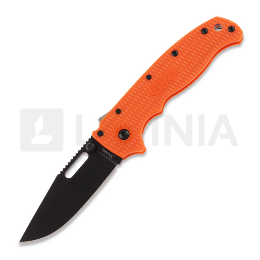 Skladací nôž Demko Knives AD 20.5 DLC, Clip Point, oranžová