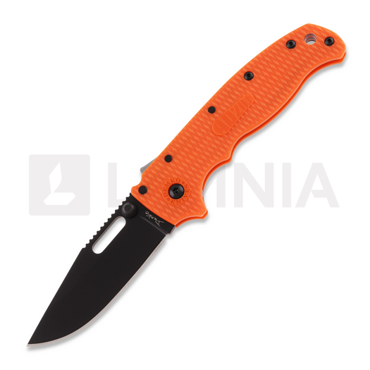 Demko Knives AD 20.5 DLC סכין מתקפלת, Clip Point, כתום