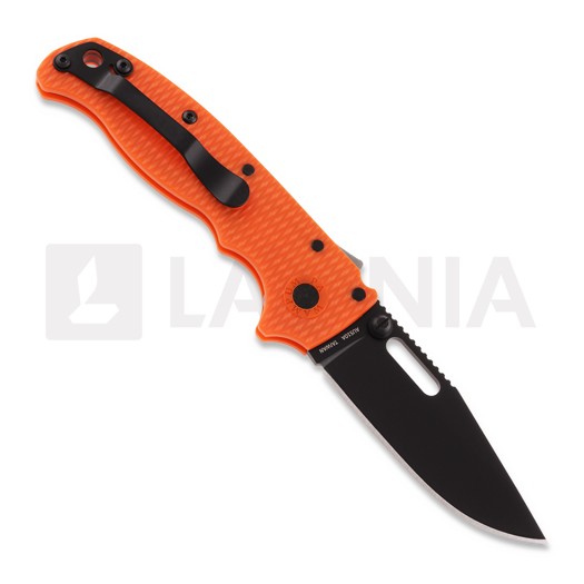 Demko Knives AD 20.5 DLC k&auml;&auml;nt&ouml;veitsi, Clip Point, oranssi