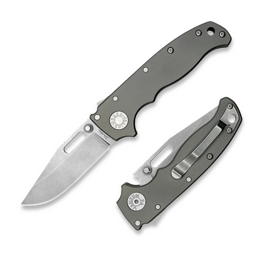 Zavírací nůž Demko Knives AD 20.5 Smooth Titanium 20CV, clip point