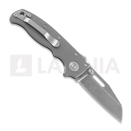 Demko Knives AD 20.5 Smooth Titanium CPM3V foldekniv, shark foot