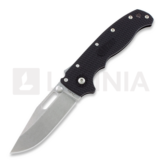 Demko Knives AD 20.5 Stonewashed סכין מתקפלת, Clip Point, שחור