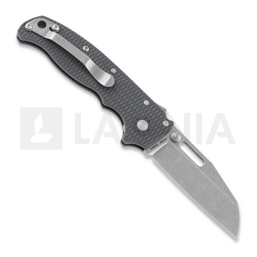 Demko Knives AD 20.5 Stonewashed kääntöveitsi, Shark Foot, harmaa