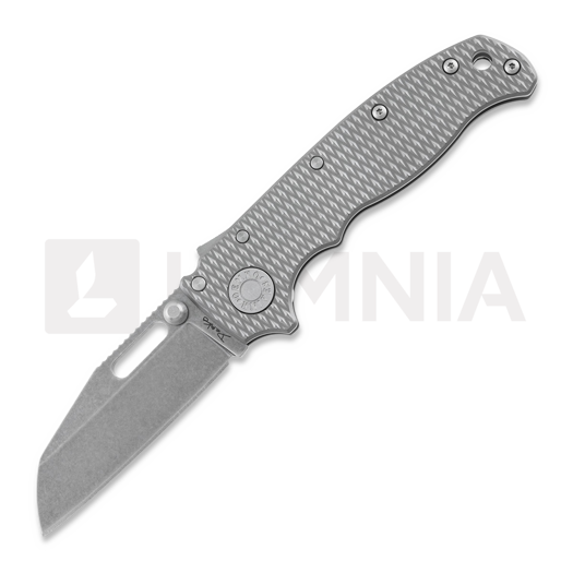 Demko Knives AD 20.5 Textured Titanium CPM3V kääntöveitsi, shark foot