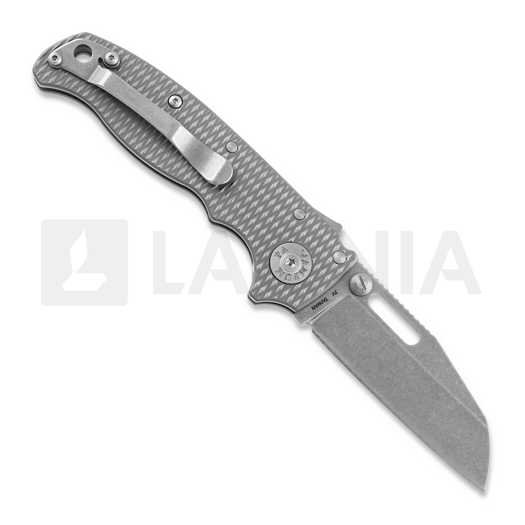 Coltello pieghevole Demko Knives AD 20.5 Textured Titanium CPM3V, shark foot